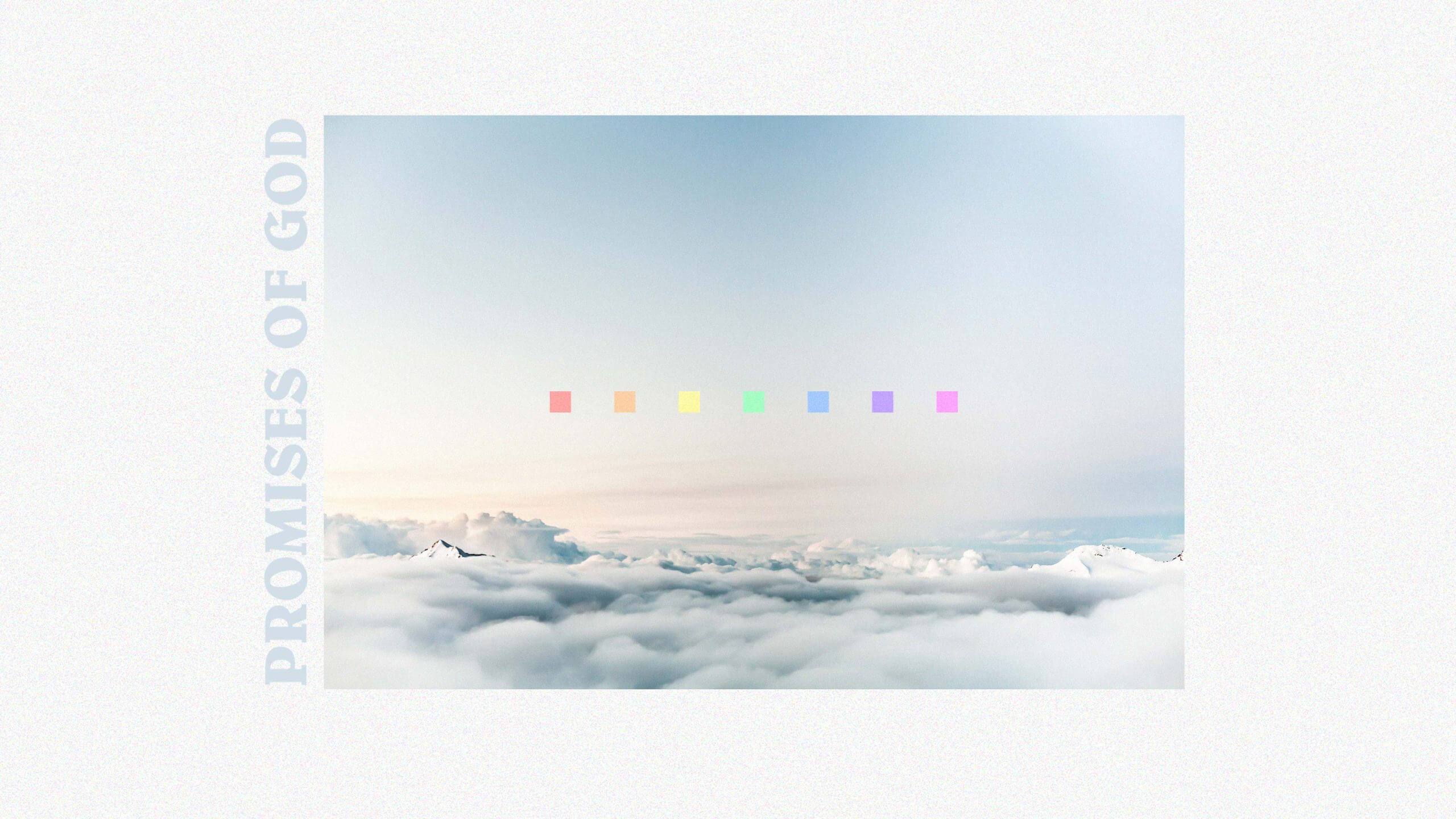 Sermon series artwork for the promises of God.